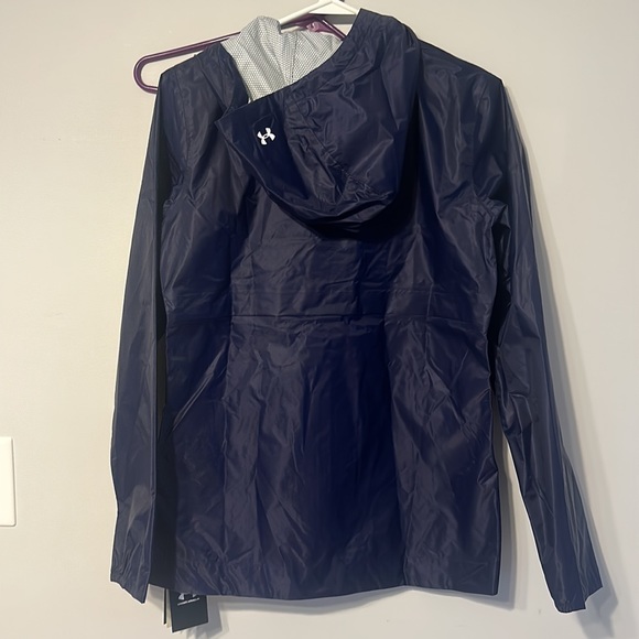 NEW women’s Under Armour XS Cloud Shell Jacket Midnight Navy Blue Waterproof - Picture 9 of 13